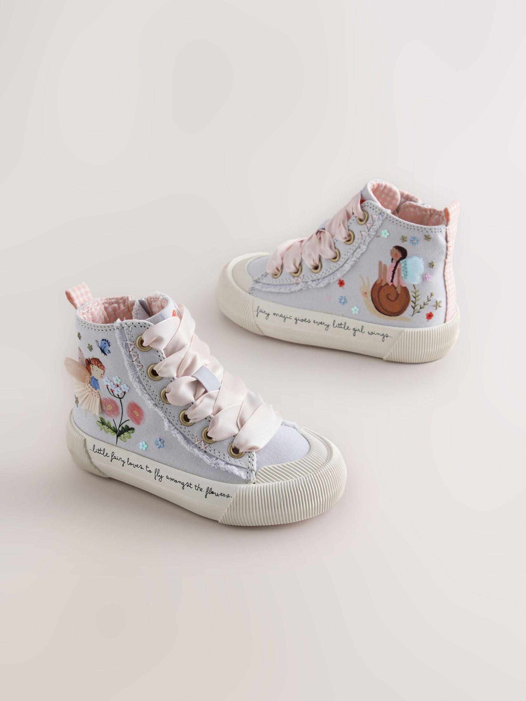 Lilac Purple Fairy Standard Fit (F) High Top Trainers image 2