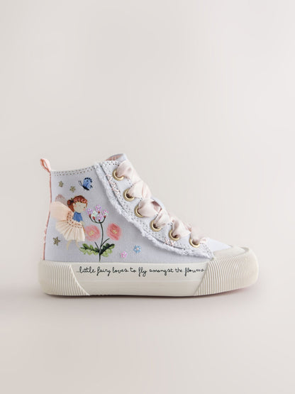 Lilac Purple Fairy Standard Fit (F) High Top Trainers image 3
