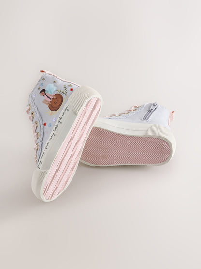 Lilac Purple Fairy Standard Fit (F) High Top Trainers image 5