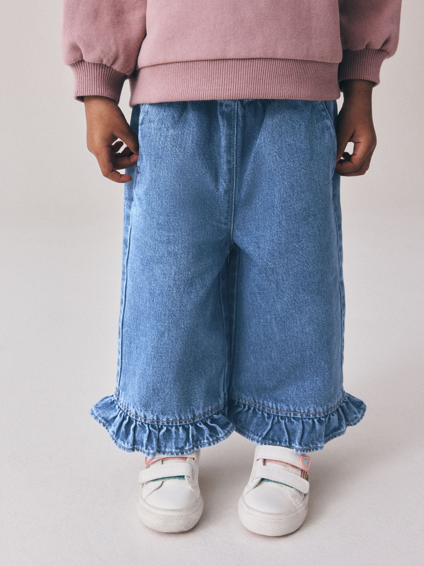 Dsiney Kidz - Denim Frill Hem Wide Leg Jeans (3mths-7yrs) image 1