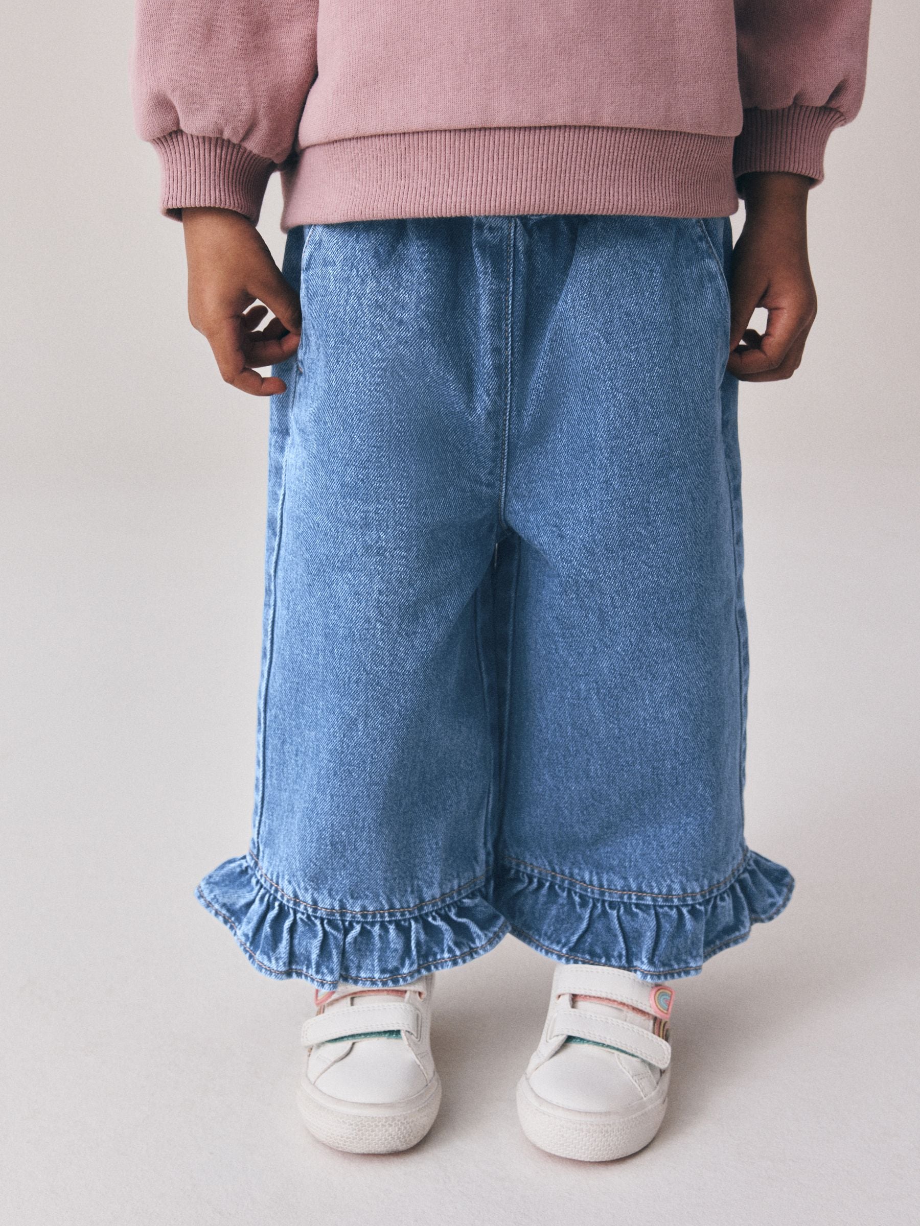 Dsiney Kidz - Denim Frill Hem Wide Leg Jeans (3mths-7yrs) image 1