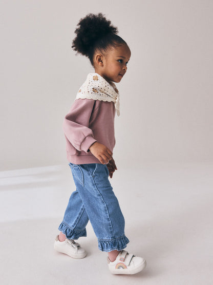 Dsiney Kidz - Denim Frill Hem Wide Leg Jeans (3mths-7yrs) image 2