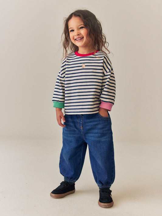 Dsiney Kidz - Dark Wash Barrel Jeans (3mths-7yrs) image 2