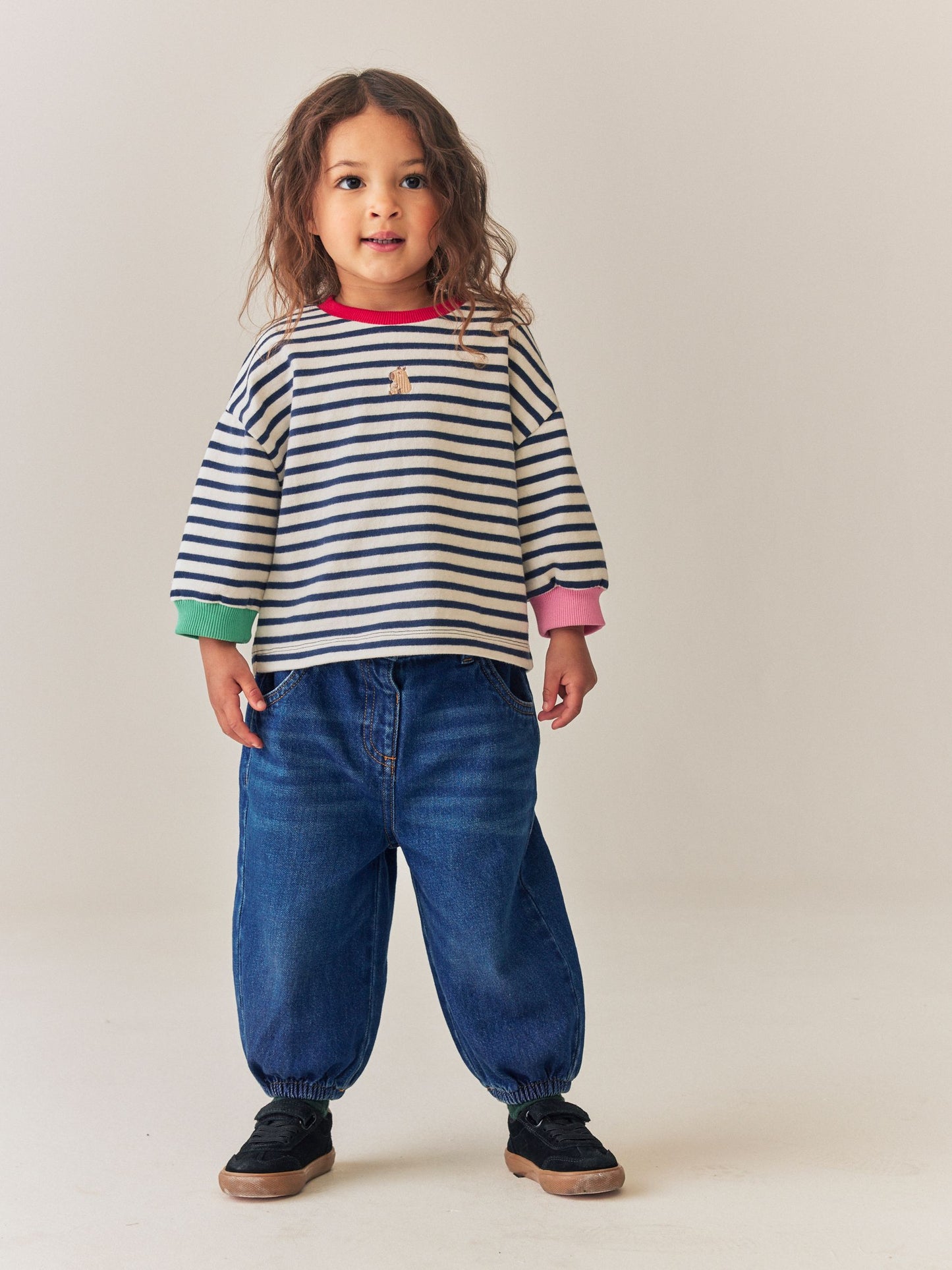 Dsiney Kidz - Dark Wash Barrel Jeans (3mths-7yrs) image 3