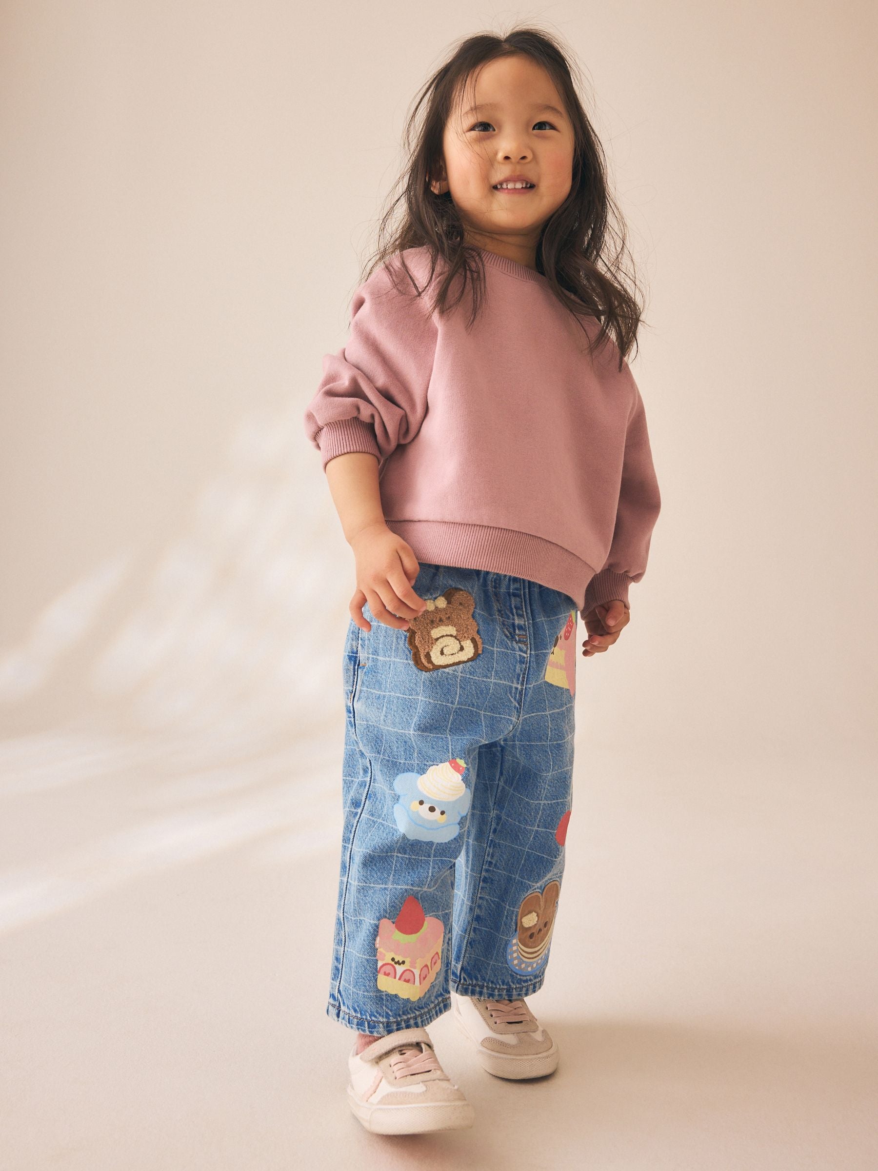 Dsiney Kidz - Dog Cake Print Wide Leg Jeans (3mths-7yrs) image 2
