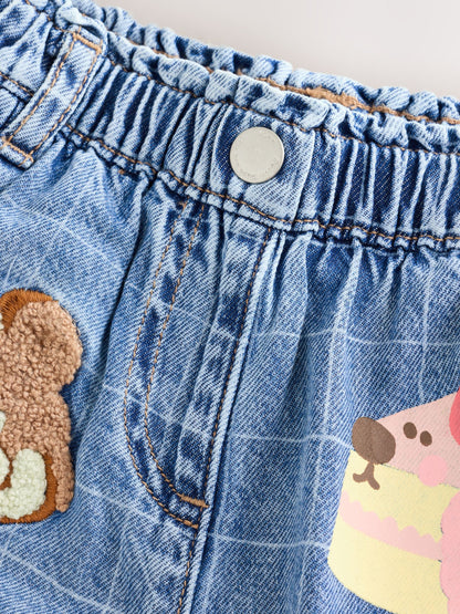 Dsiney Kidz - Dog Cake Print Wide Leg Jeans (3mths-7yrs) image 7