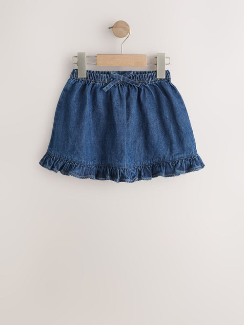 Dsiney Kidz - Dark Blue Denim Frill Hem Skirt (3mths-7yrs) image 1