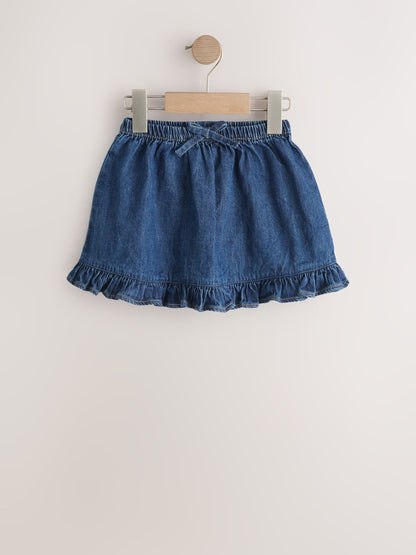 Dsiney Kidz - Dark Blue Denim Frill Hem Skirt (3mths-7yrs) image 1