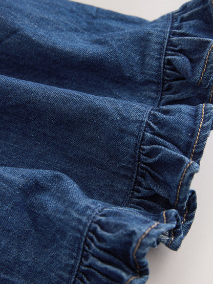 Dsiney Kidz - Dark Blue Denim Frill Hem Skirt (3mths-7yrs) image 3