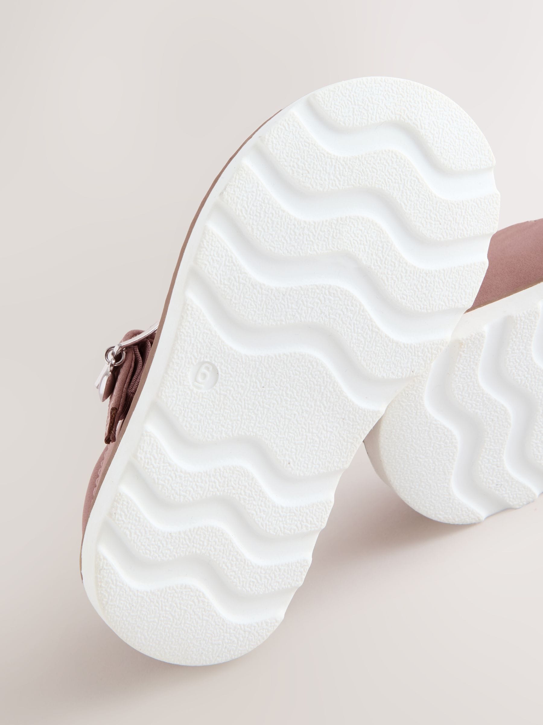 Pink Wide Fit (G) T-Bar Shoes image 5