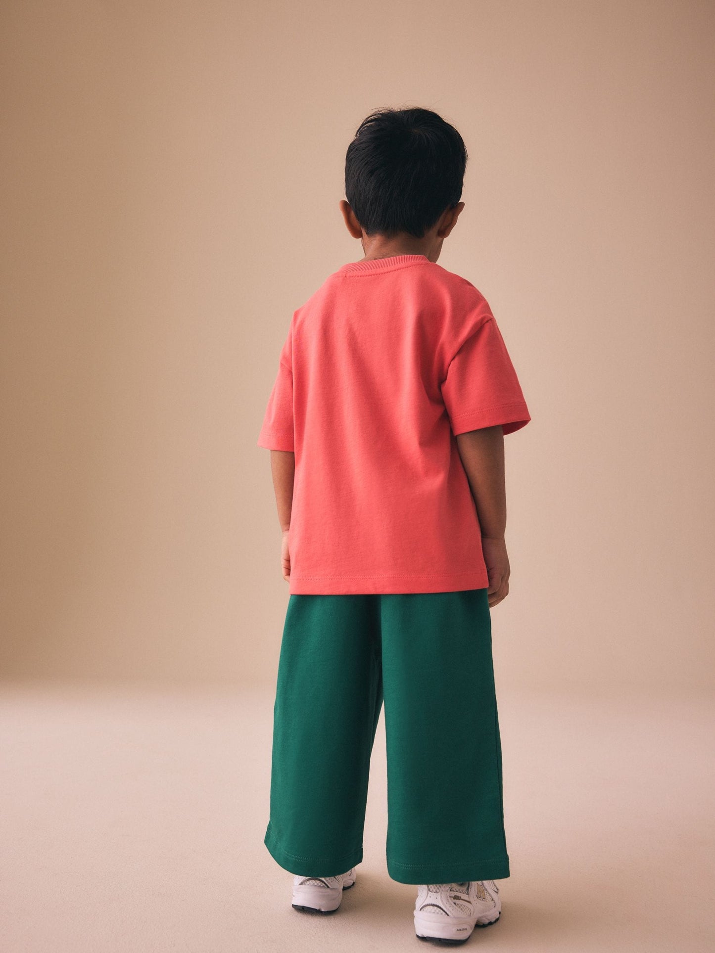 Green Wide Leg Side Stripe Joggers (3mths-7yrs) image 2