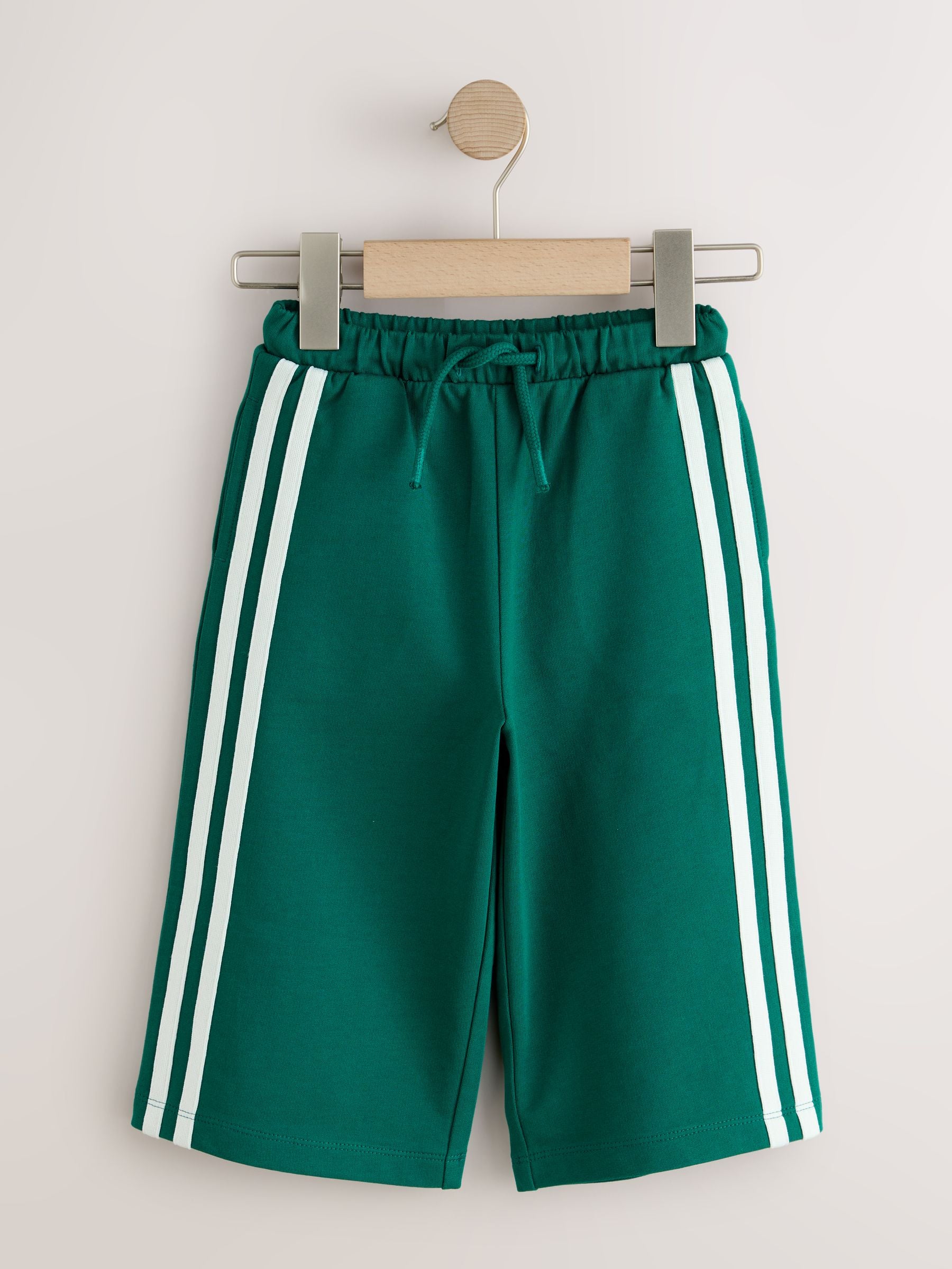 Green Wide Leg Side Stripe Joggers (3mths-7yrs) image 4