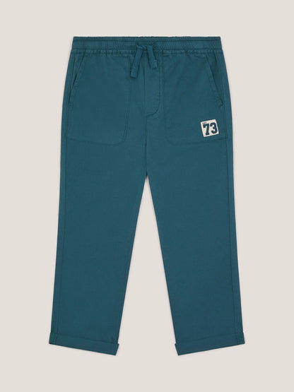 Monsoon Blue Plain Cuffed Trousers image 1