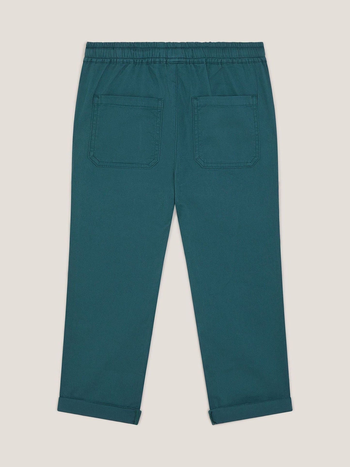 Monsoon Blue Plain Cuffed Trousers image 2