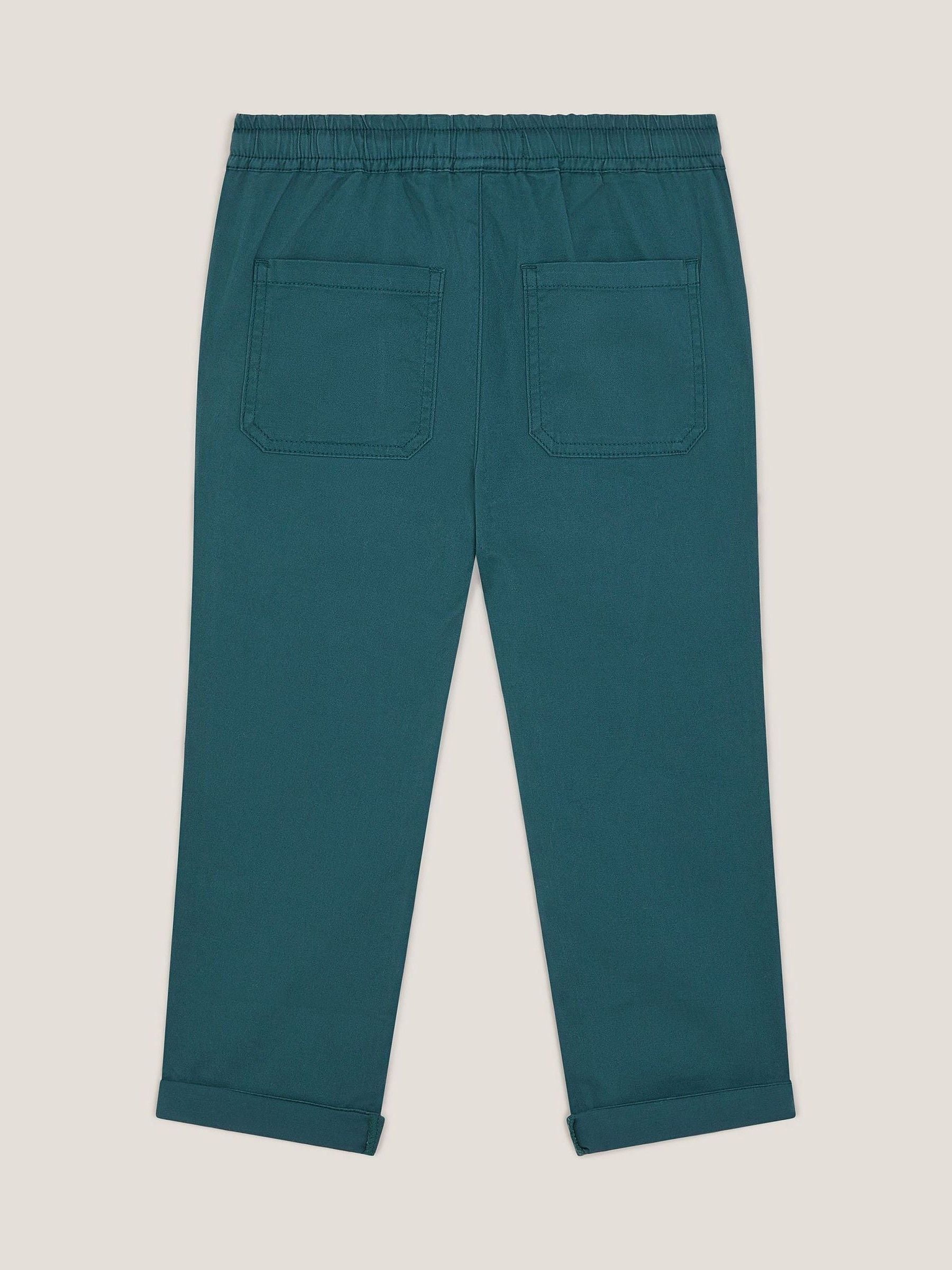 Monsoon Blue Plain Cuffed Trousers image 2