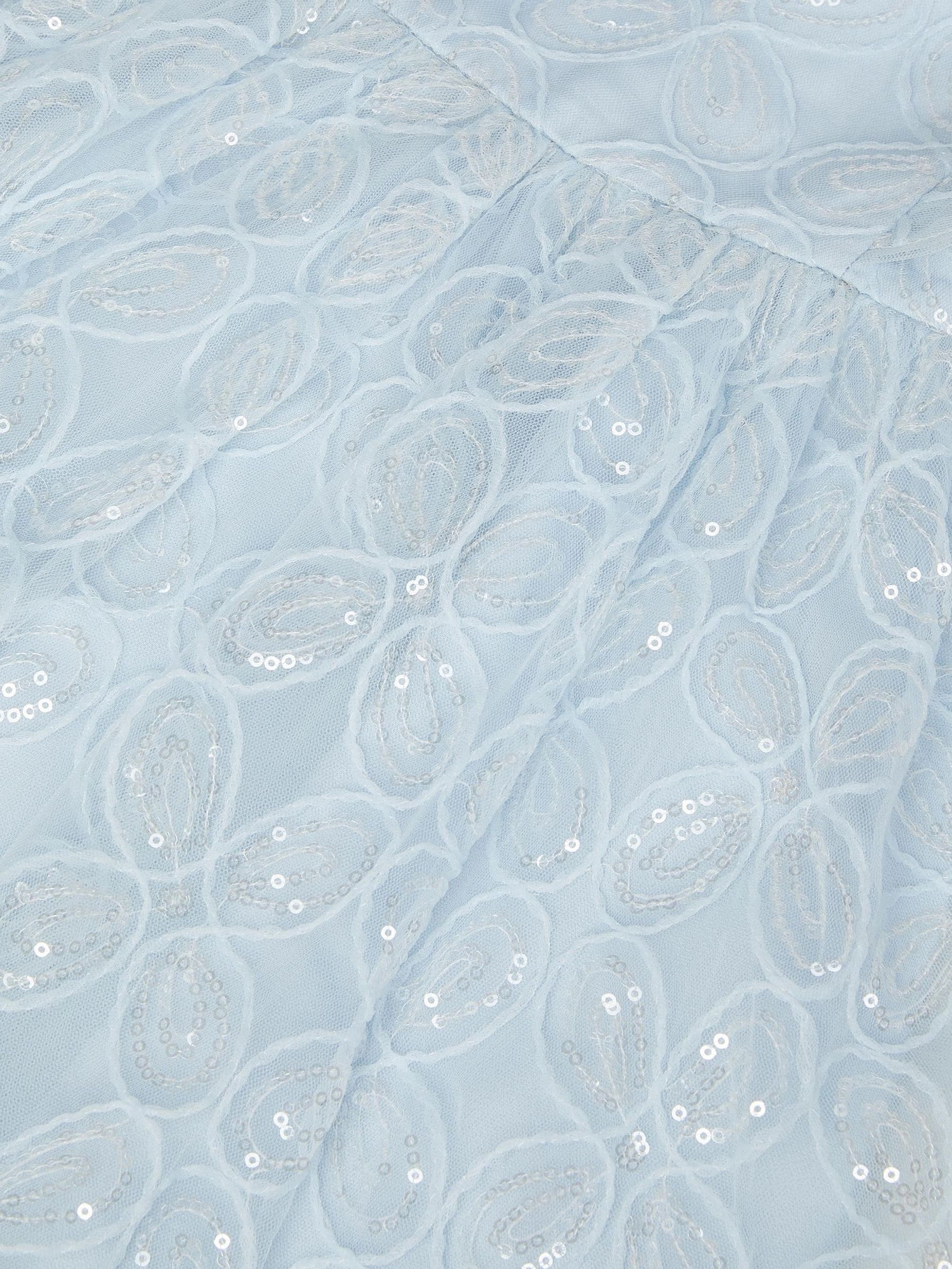 Monsoon Blue Ahanna Flutter Sleeve Sequin Party Dress image 3
