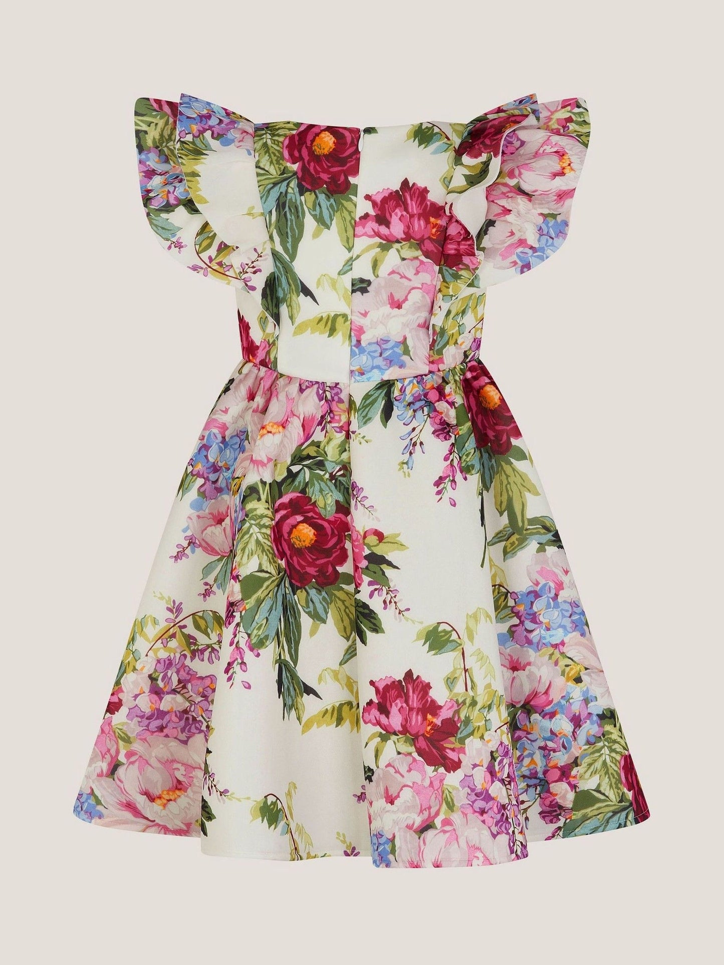Monsoon Natural Floral Frill Party Dress image 3