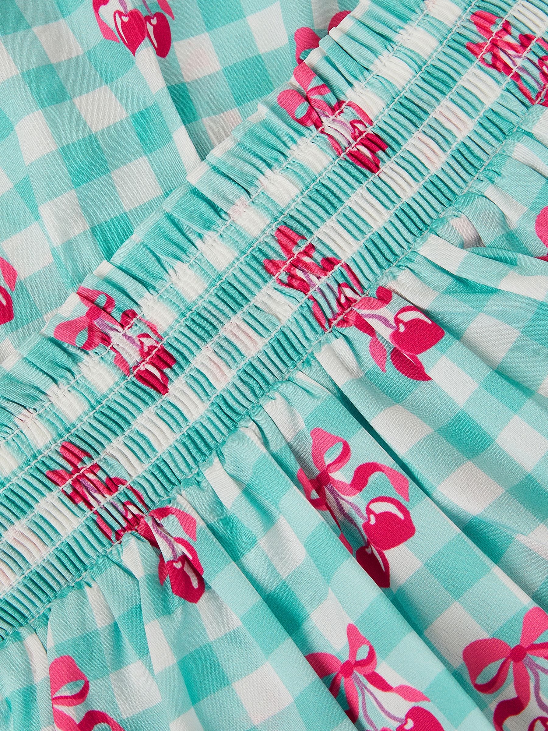 Monsoon Green Gingham Cherry Skirt Set image 3