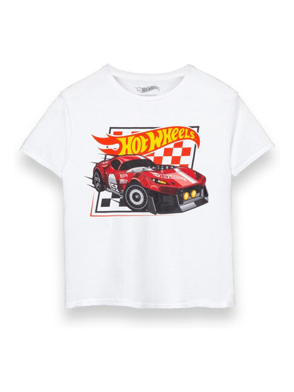 Dsiney Kidz - Vanilla Underground White Hot Wheels Checkerboard Short Sleeved T-Shirt image 1