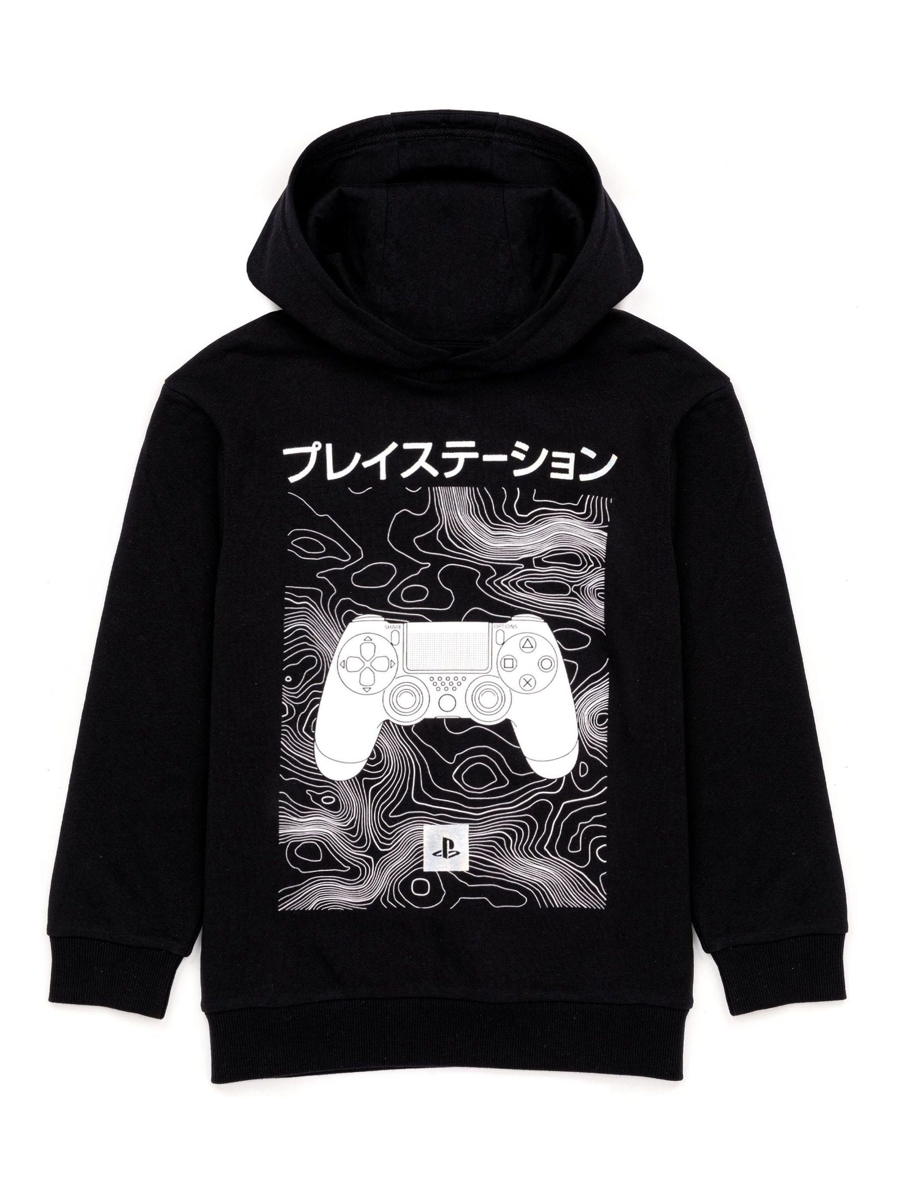 Dsiney Kidz - Vanilla Underground Black PlayStation Japanese Controller Logo Hoodie image 1