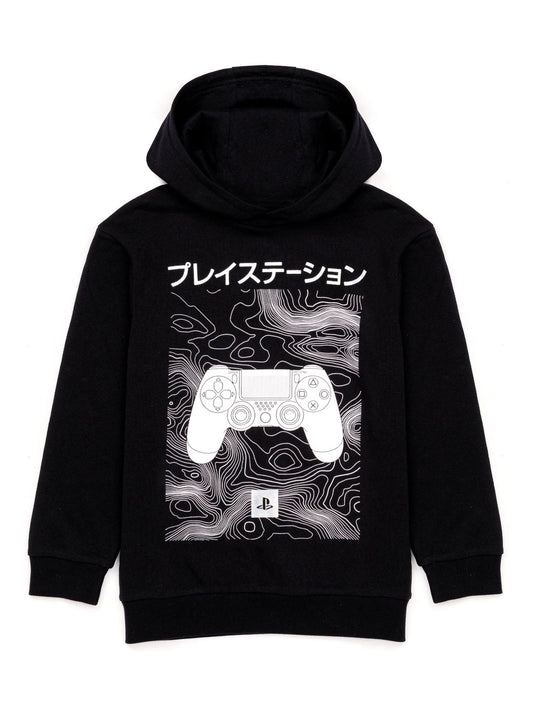 Disney Kidz - Vanilla Underground Black PlayStation Japanese Controller Logo Hoodie image 1