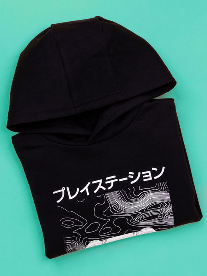 Dsiney Kidz - Vanilla Underground Black PlayStation Japanese Controller Logo Hoodie image 3