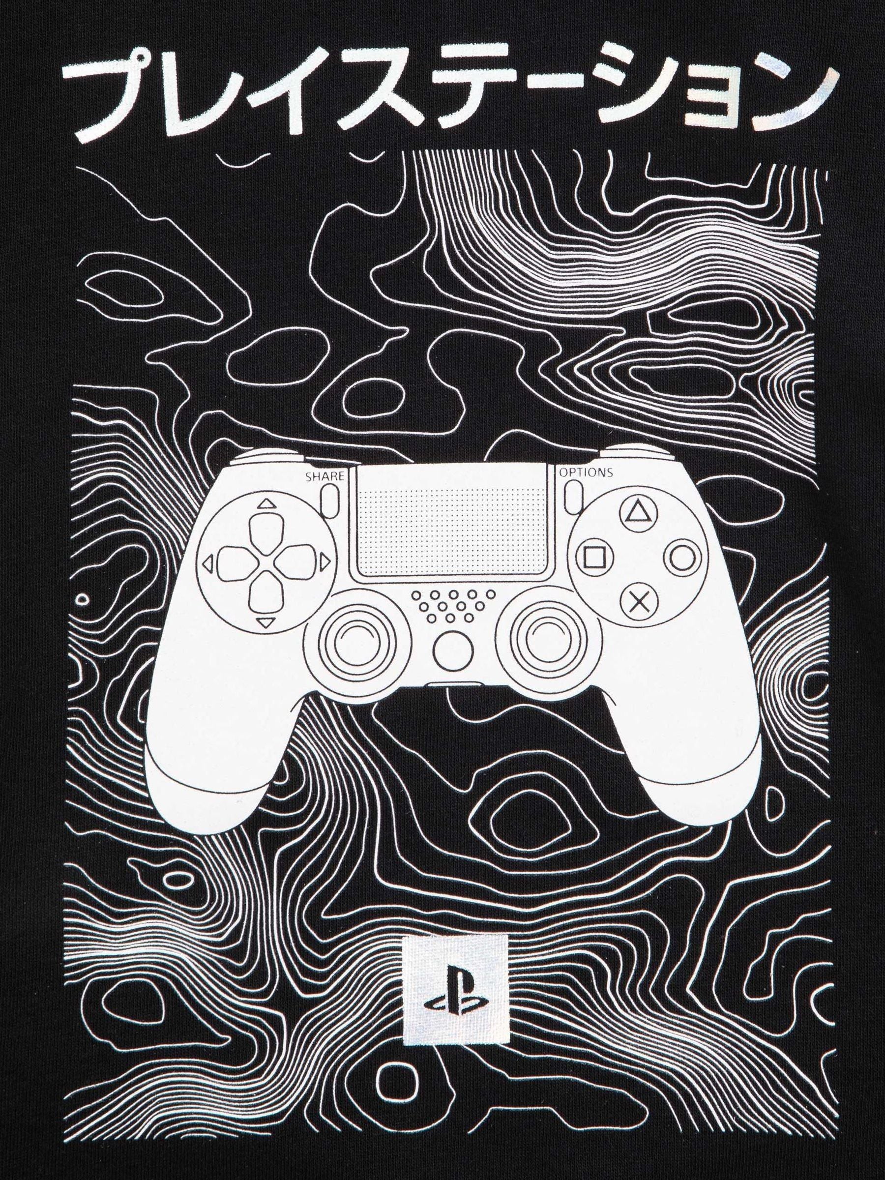 Dsiney Kidz - Vanilla Underground Black PlayStation Japanese Controller Logo Hoodie image 4
