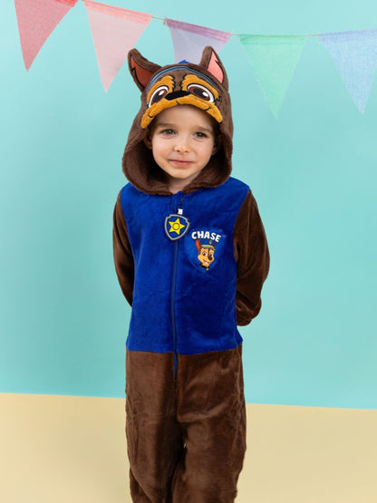 Dsiney Kidz - Vanilla Underground Blue Paw Patrol Unisex Chase Applique Face Onesie image 2