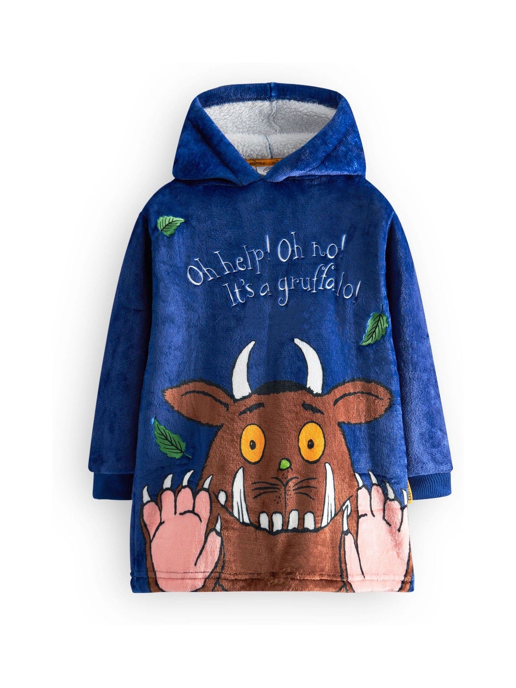 Dsiney Kidz - Vanilla Underground Blue Gruffalo & Friends Blanket Hoodie image 1