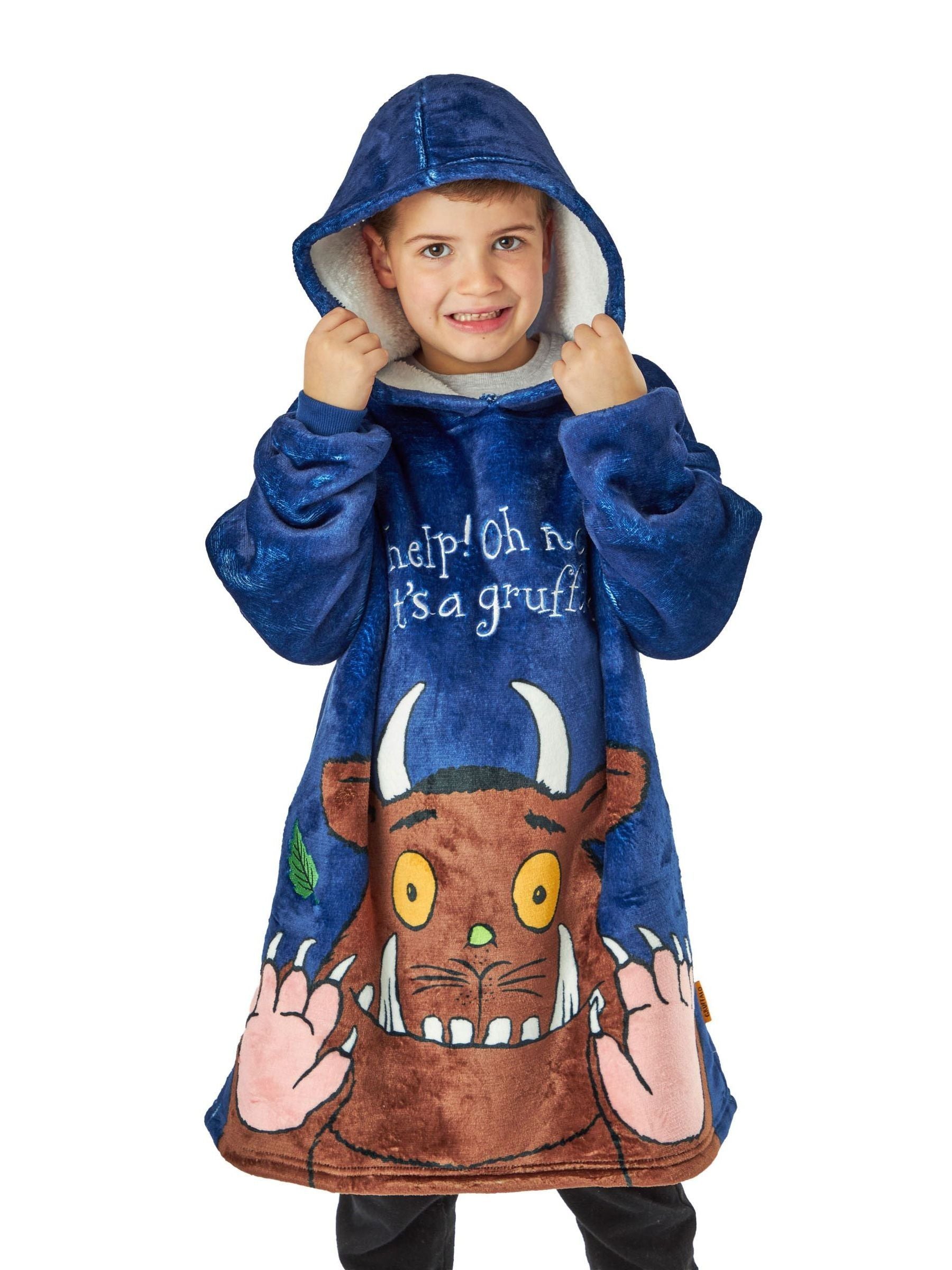 Dsiney Kidz - Vanilla Underground Blue Gruffalo & Friends Blanket Hoodie image 2
