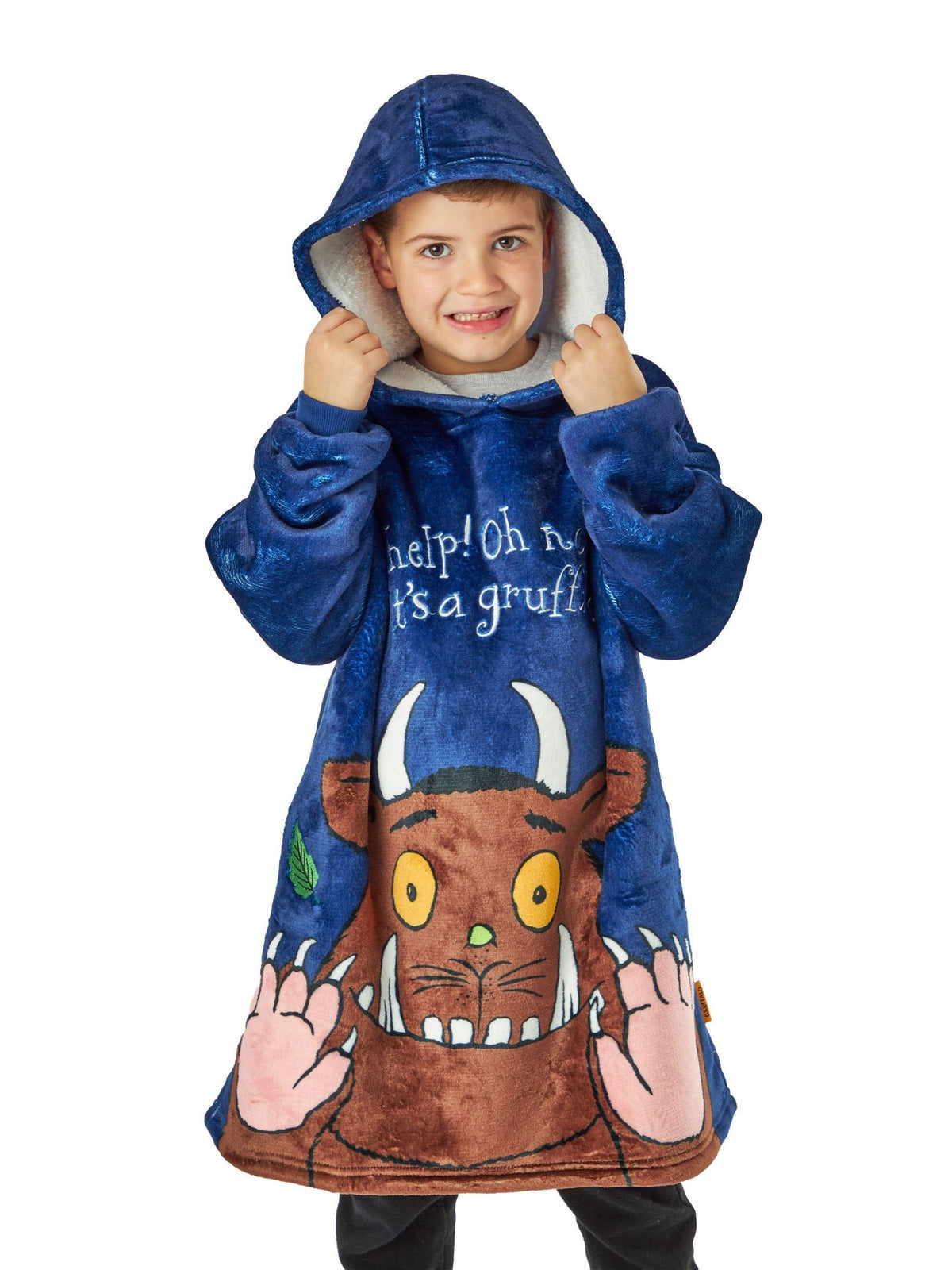 Dsiney Kidz - Vanilla Underground Blue Gruffalo & Friends Blanket Hoodie image 2