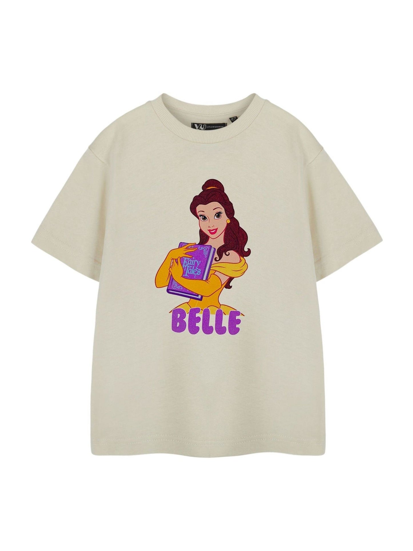 Dsiney Kidz - Vanilla Underground Beige Disney Belle Short Sleeved T-Shirt image 1