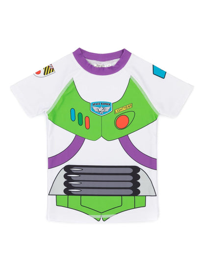 Vanilla Underground Multicoloured Disney Buzz Lightyear Novelty Dress-Up Style 2 Piece Swim Suit image 2