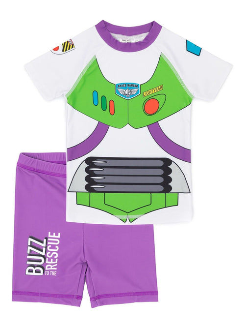 Vanilla Underground Multicoloured Disney Buzz Lightyear Novelty Dress-Up Style 2 Piece Swim Suit image 1
