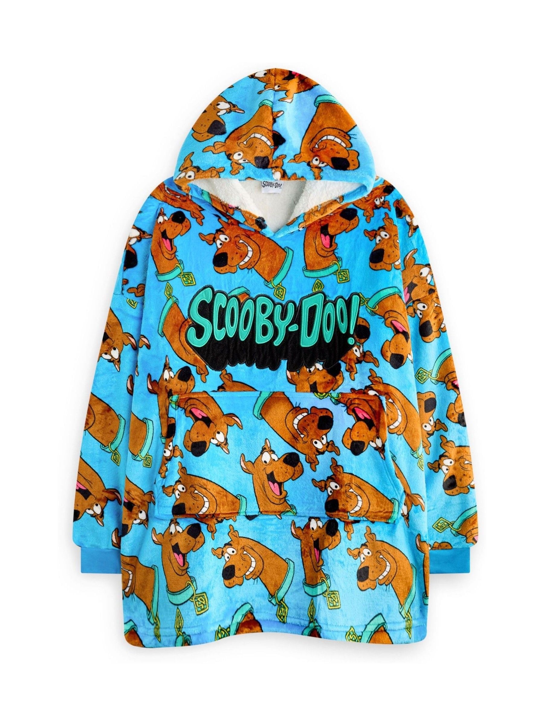 Dsiney Kidz - Vanilla Underground Blue Scooby Doo Character AOP Blanket Hoodie image 1