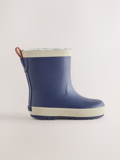 Dsiney Kidz - Navy Warm Lined Rubber Wellies image 2