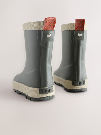 Dsiney Kidz - Green Khaki Warm Lined Rubber Wellies image 5