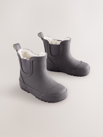 Dsiney Kidz - Chocolate Brown Warm Lined Ankle Wellies image 1