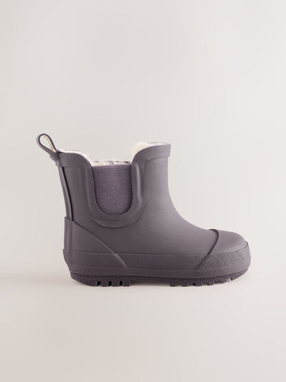 Dsiney Kidz - Chocolate Brown Warm Lined Ankle Wellies image 2
