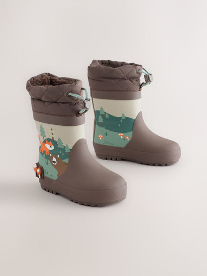 Brown Woodland Cuff Wellies - image 1