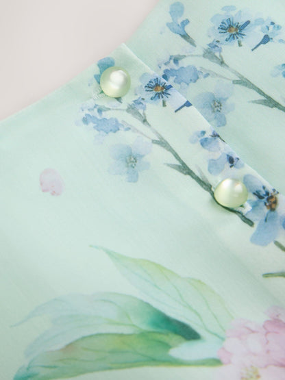 Green Floral Prom Dress (3-16yrs) image 8