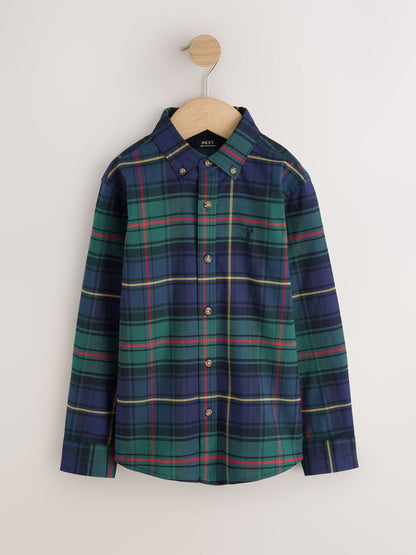 Green Check Single Oxford Shirt (3-16yrs) - image 1