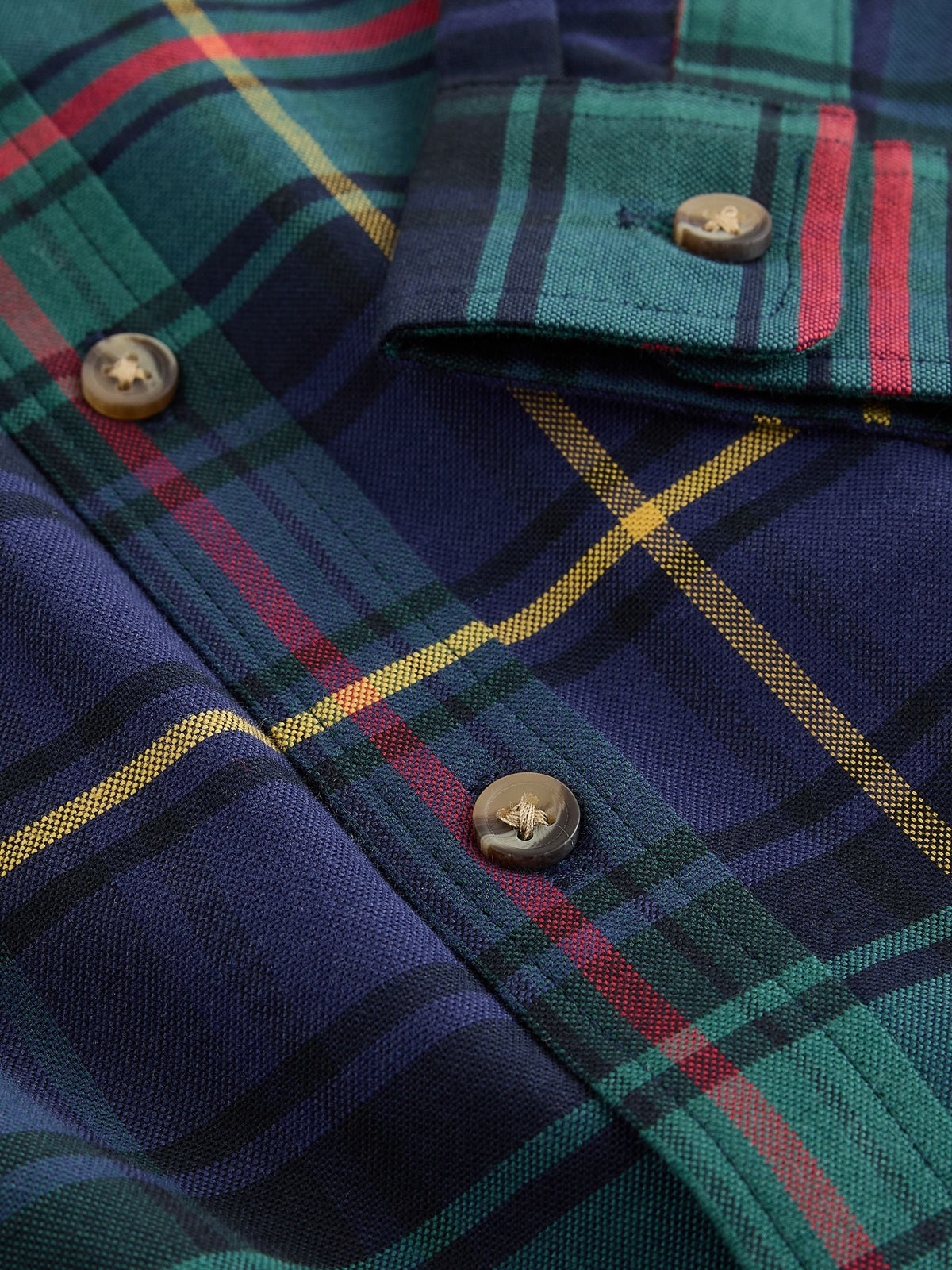 Green Check Single Oxford Shirt (3-16yrs) - image 3