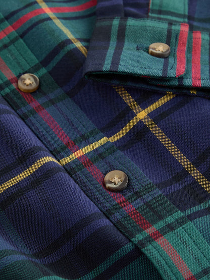 Green Check Single Oxford Shirt (3-16yrs) - image 3