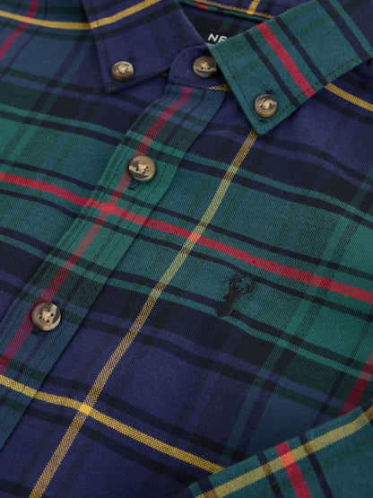 Green Check Single Oxford Shirt (3-16yrs) - image 4