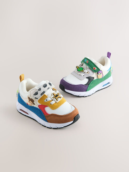 Neutral Standard Fit (F) Toy Story Touch Fastening & Elastic Lace Trainers image 1