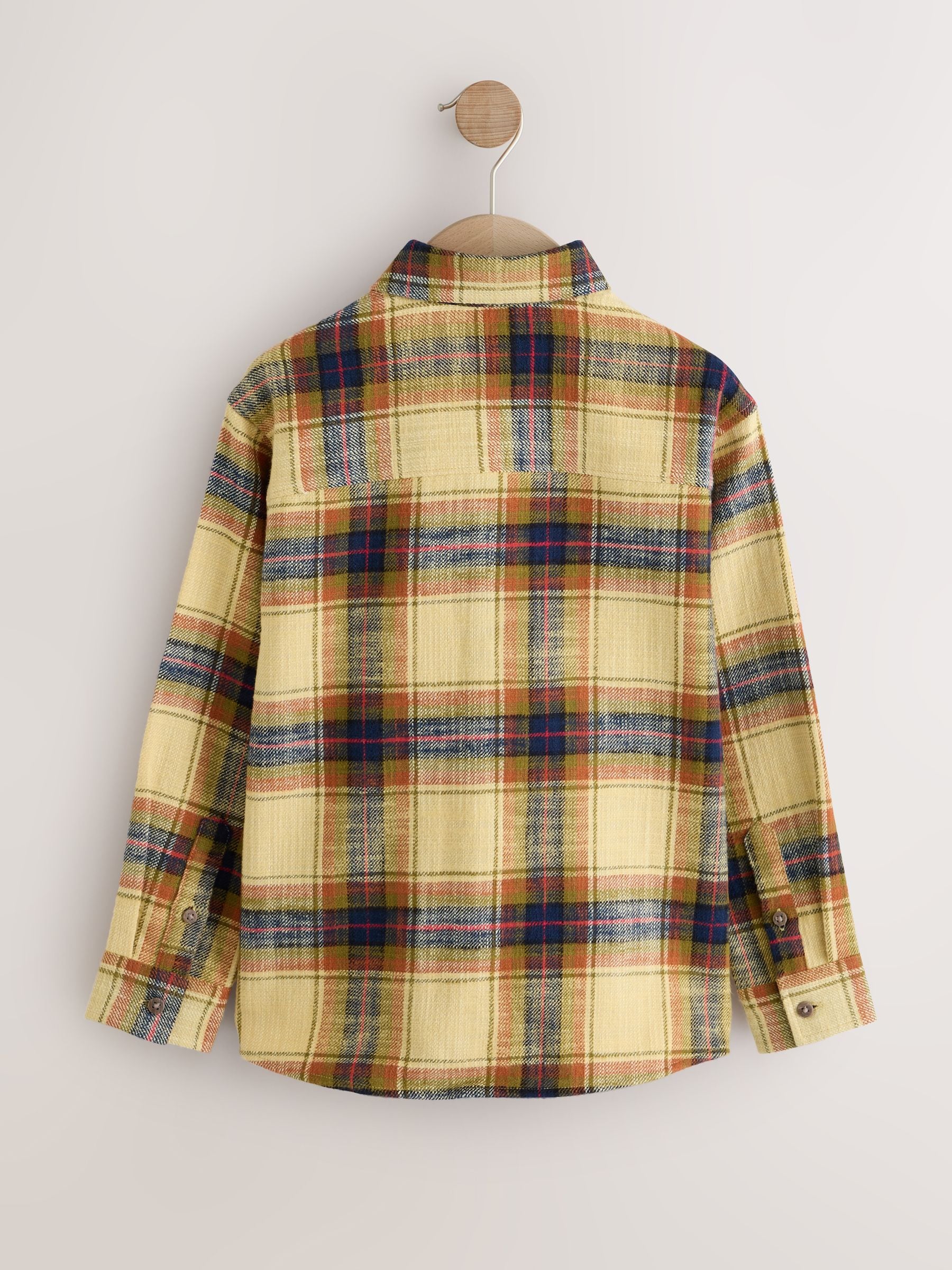 Dsiney Kidz - Yellow Check Long Sleeve Textured Shirt (3-16yrs) image 6