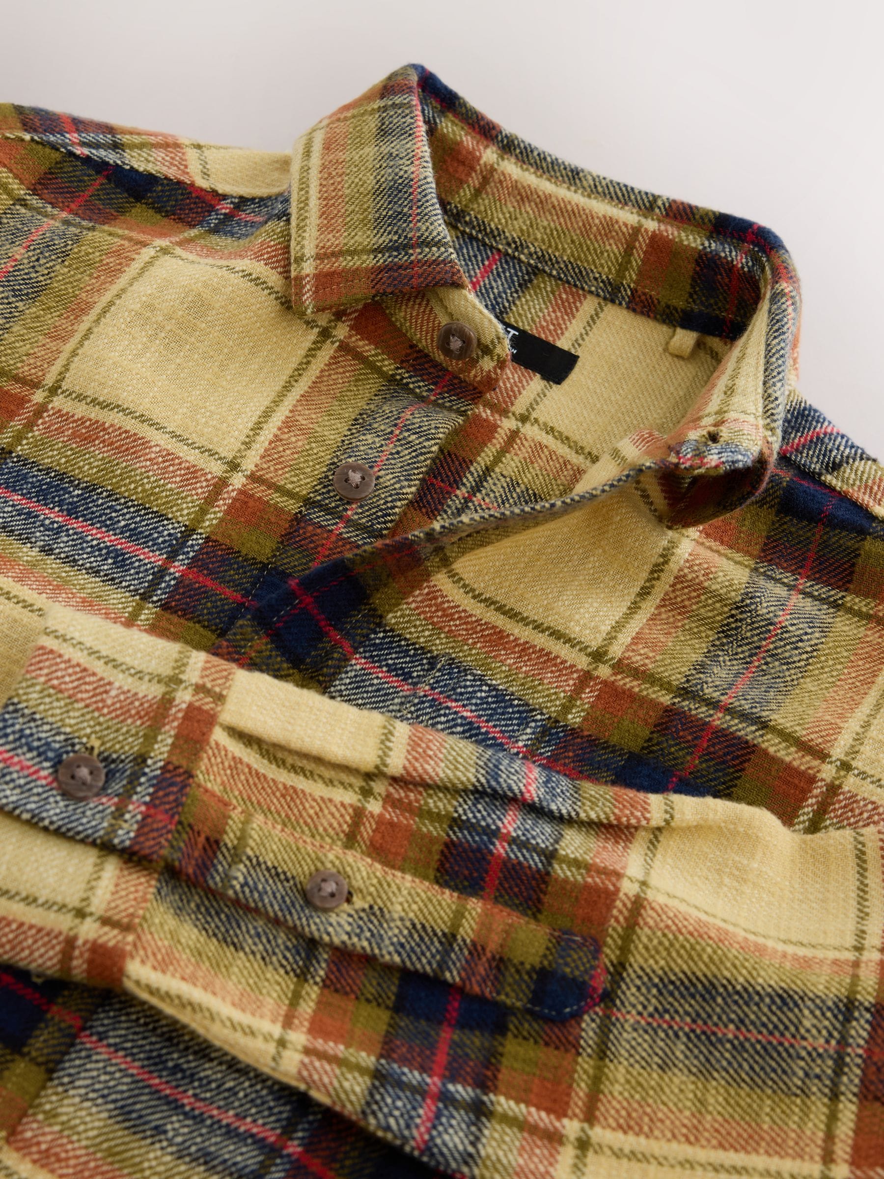 Dsiney Kidz - Yellow Check Long Sleeve Textured Shirt (3-16yrs) image 7