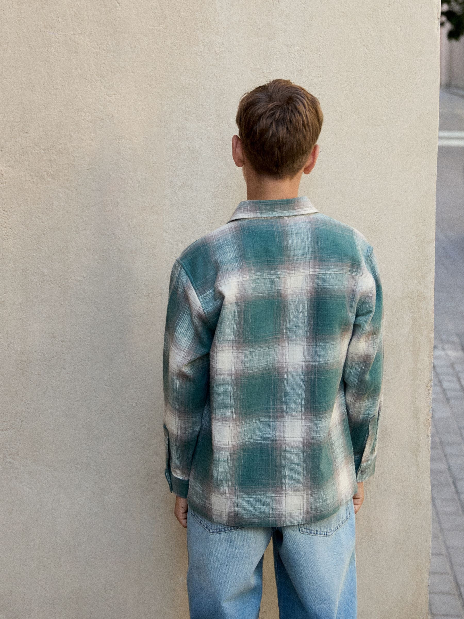 Dsiney Kidz - Green Check Long Sleeve 2PC Check Shirt and T-Shirt Set (3-16yrs) image 3