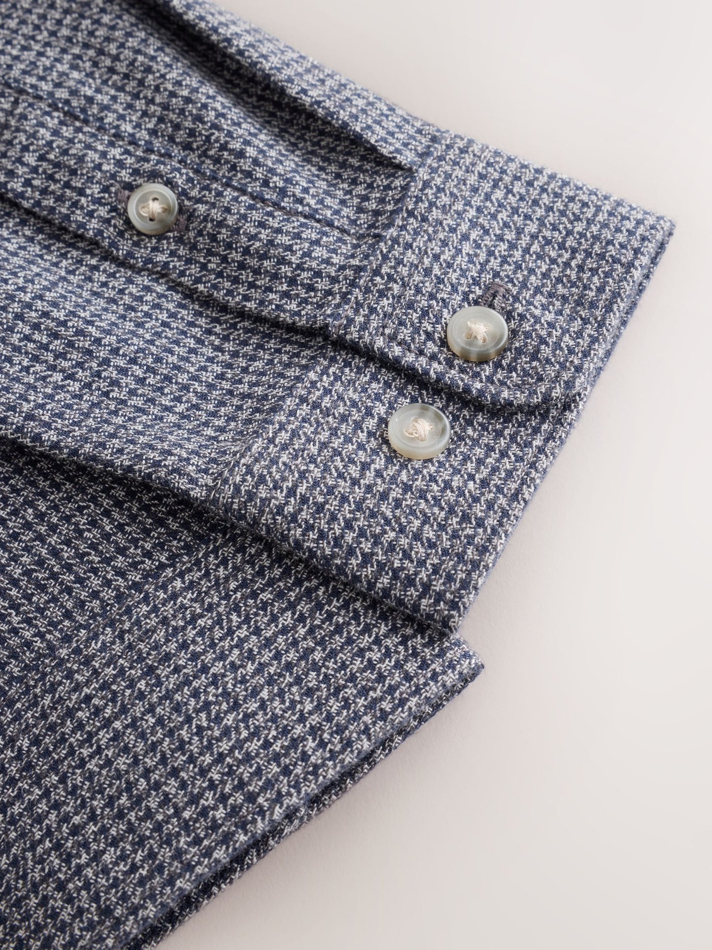 Dsiney Kidz - Charcoal Grey Micro Check Long Sleeve Textured Shirt (3-16yrs) image 4